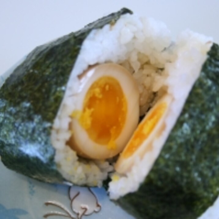 仰天Σс(゚Д゚сまるごと半熟煮卵おにぎり